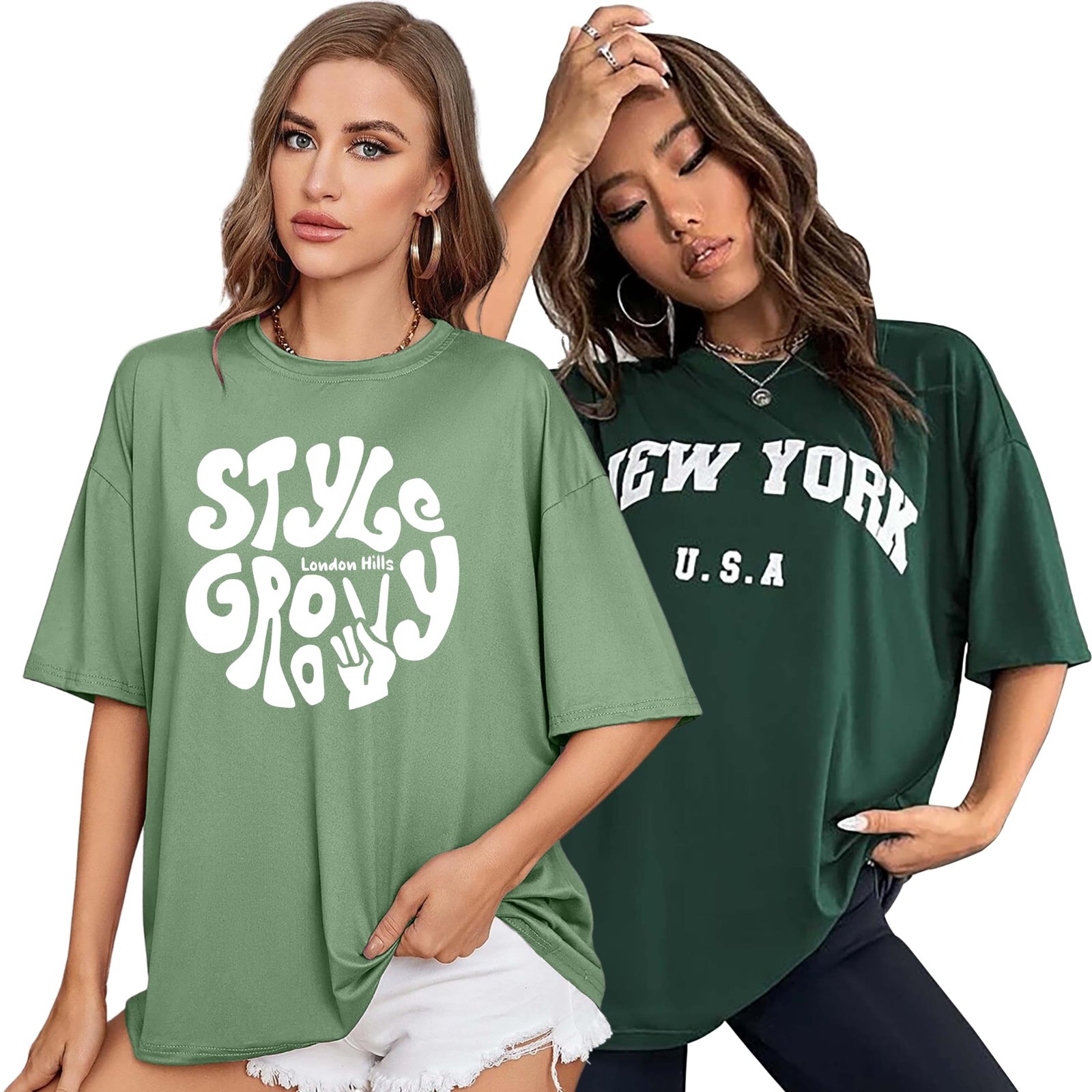 London Hills Women’s Cotton Regular Fit T-Shirt