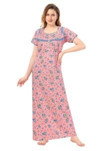 Soulemo Women Cotton Floor Length Nighty