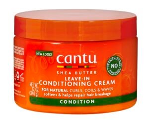 CANTU Shea Butter For Natural Hair Leave In Conditioning Repair Cream For All Hair, 340 G,1 Count