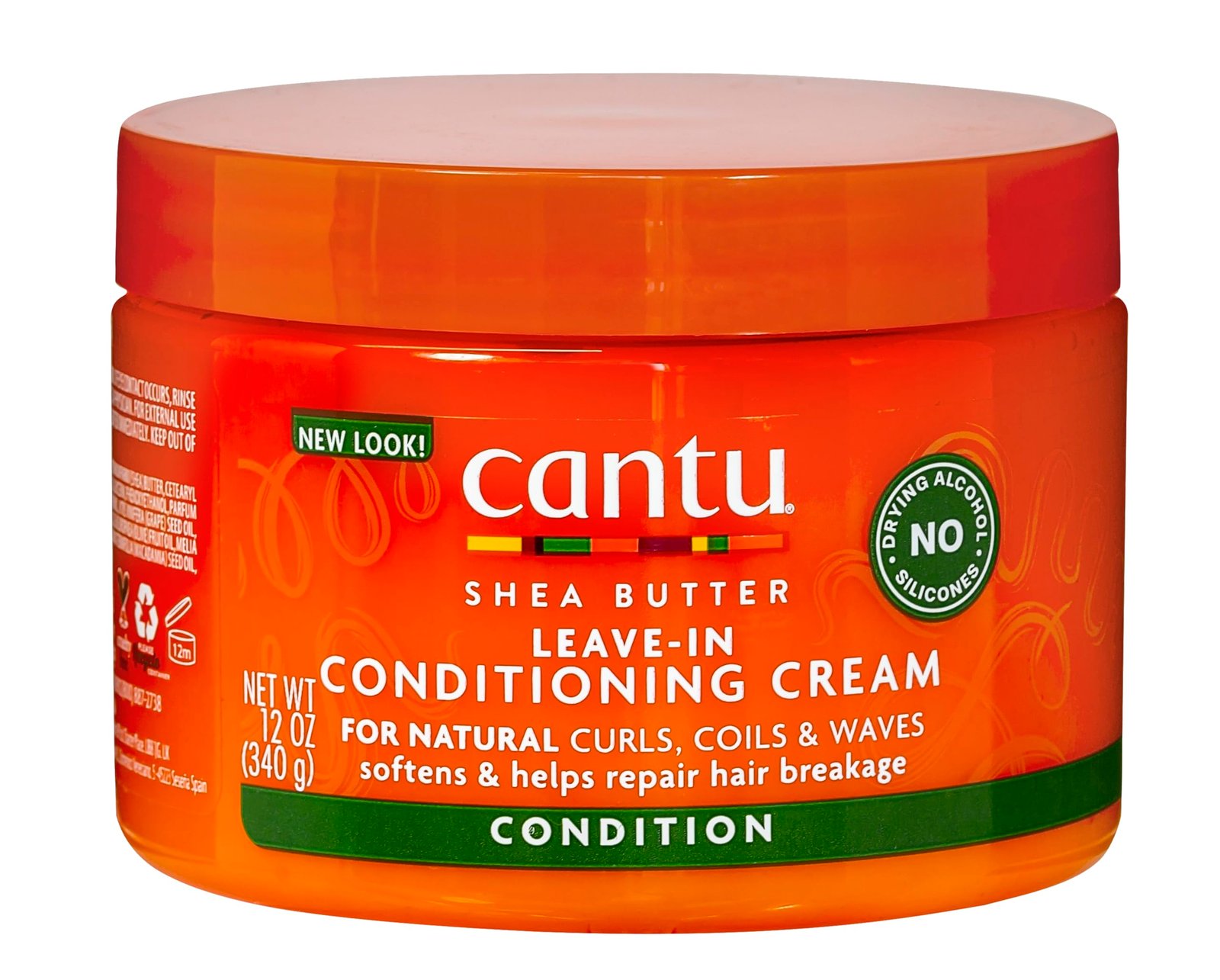 CANTU Shea Butter For Natural Hair Leave In Conditioning Repair Cream For All Hair, 340 G,1 Count