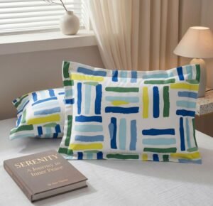 BSB HOME Cotton Pillow Covers Pack of 2, 210 TC Soft Breathable Hypoallergenic Pillow Cases, Fade Resistant Bed Pillow Covers, 17 x 27 Inches (43 x 69 cm) (Crisp White)