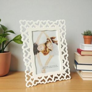 Art Street Decoralicious Designer Table Photo Frame White for Home, Office, Bedroom and Living Room Table Décor (4×6 Inch)