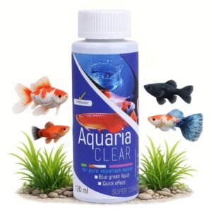 Foodie Puppies Aquatic Remedies Aquaria Clear – 120ml | Suitable for Fresh Water | Cloudy Water Remover for Crystal Clear Aquarium Water