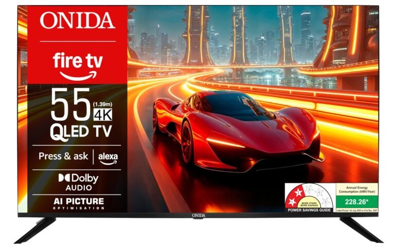 Onida 139 cm (55 inches) QLED Ultra HD 4K Smart Fire TV Q55UDI
