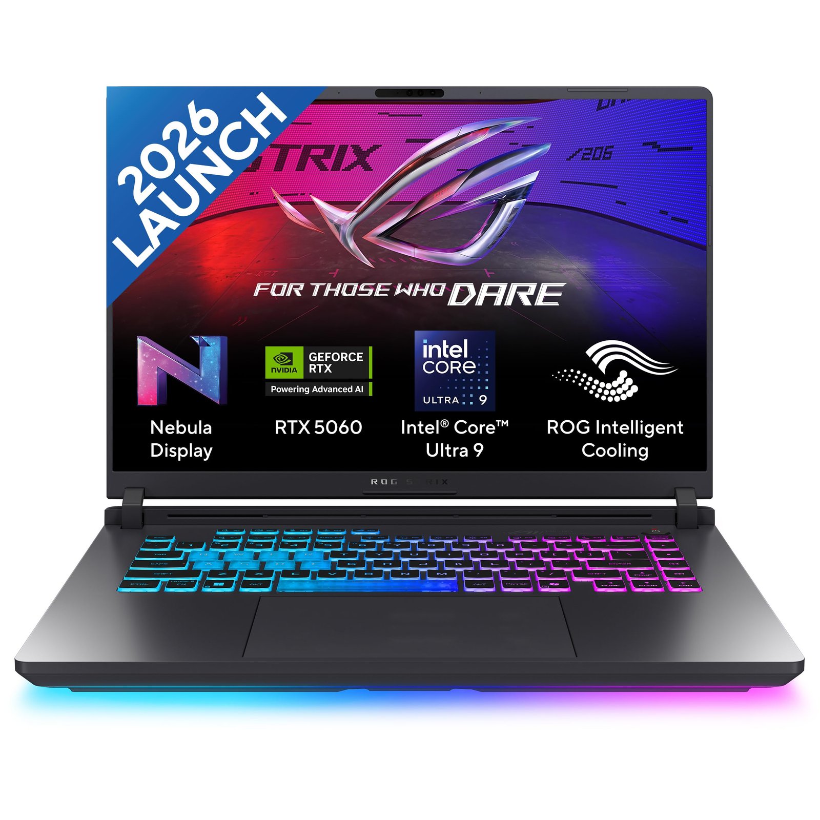 ASUS ROG Strix G16, Intel Core Ultra 9 275HX, Gaming Laptop(RTX 5060-8GB/115W TGP/16GB/1TB /2.5K QHD+/16″/240Hz/90WHrs/Windows 11/M365 Basic (1Year)*/Office Home 2024/Eclipse Gray/) G615LM-S5128WS