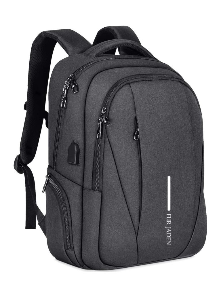 FUR JADEN Laptop Backpack With 15.6 Inch Laptop Compartment | Water Resistant For College School Work for Men & Women