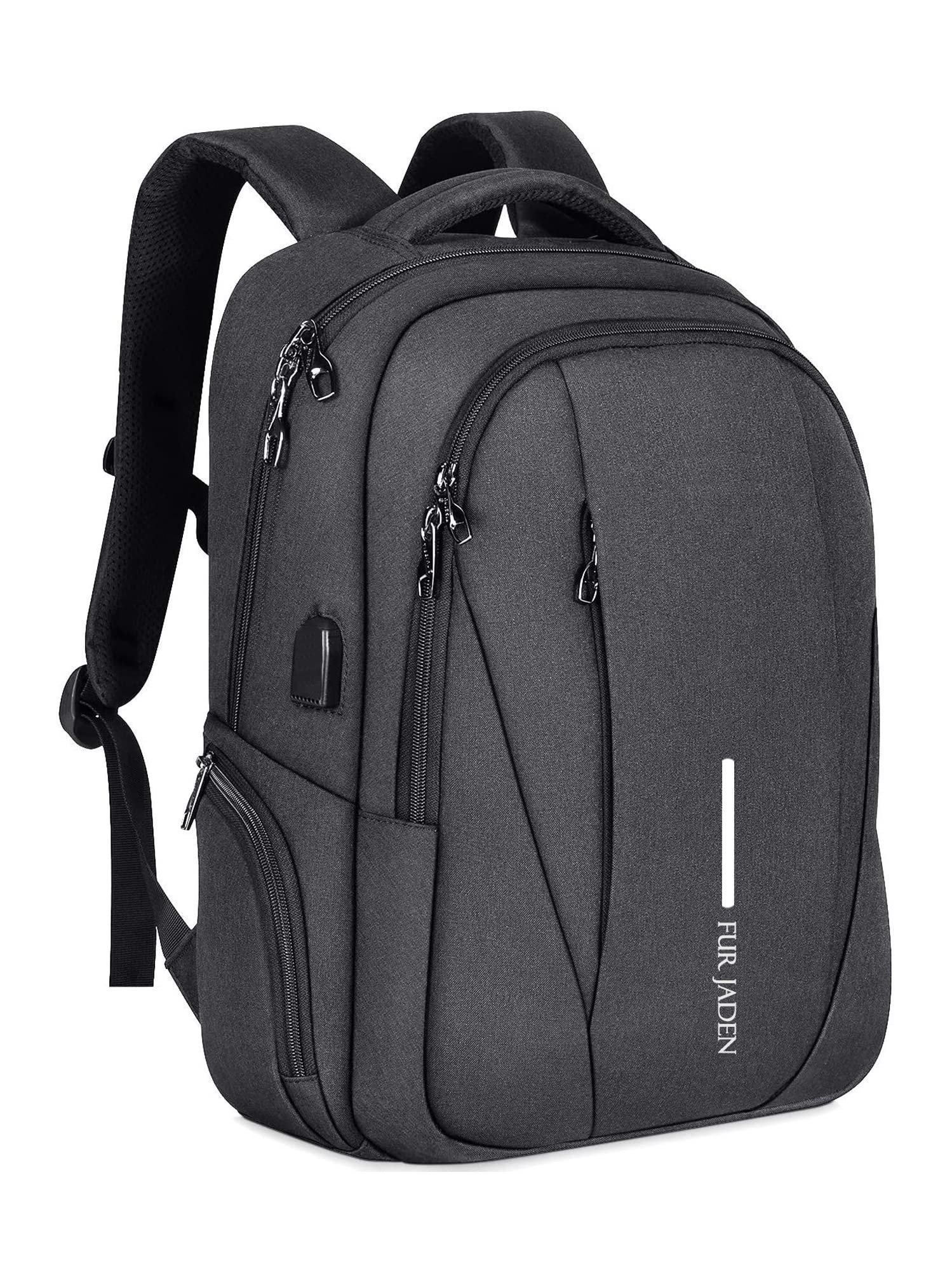 FUR JADEN Laptop Backpack With 15.6 Inch Laptop Compartment | Water Resistant For College School Work for Men & Women