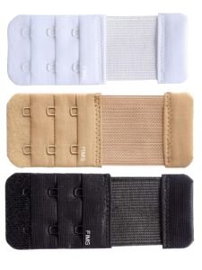 FIMS – Fashion is my style Bra Hook Extender-2 Hook-3 Eye(Extra Elastic)Save Your Bra Band Length-Bra Extensions-Bra Extender Hook-Bra Hook And Eye Bra Combo For Women