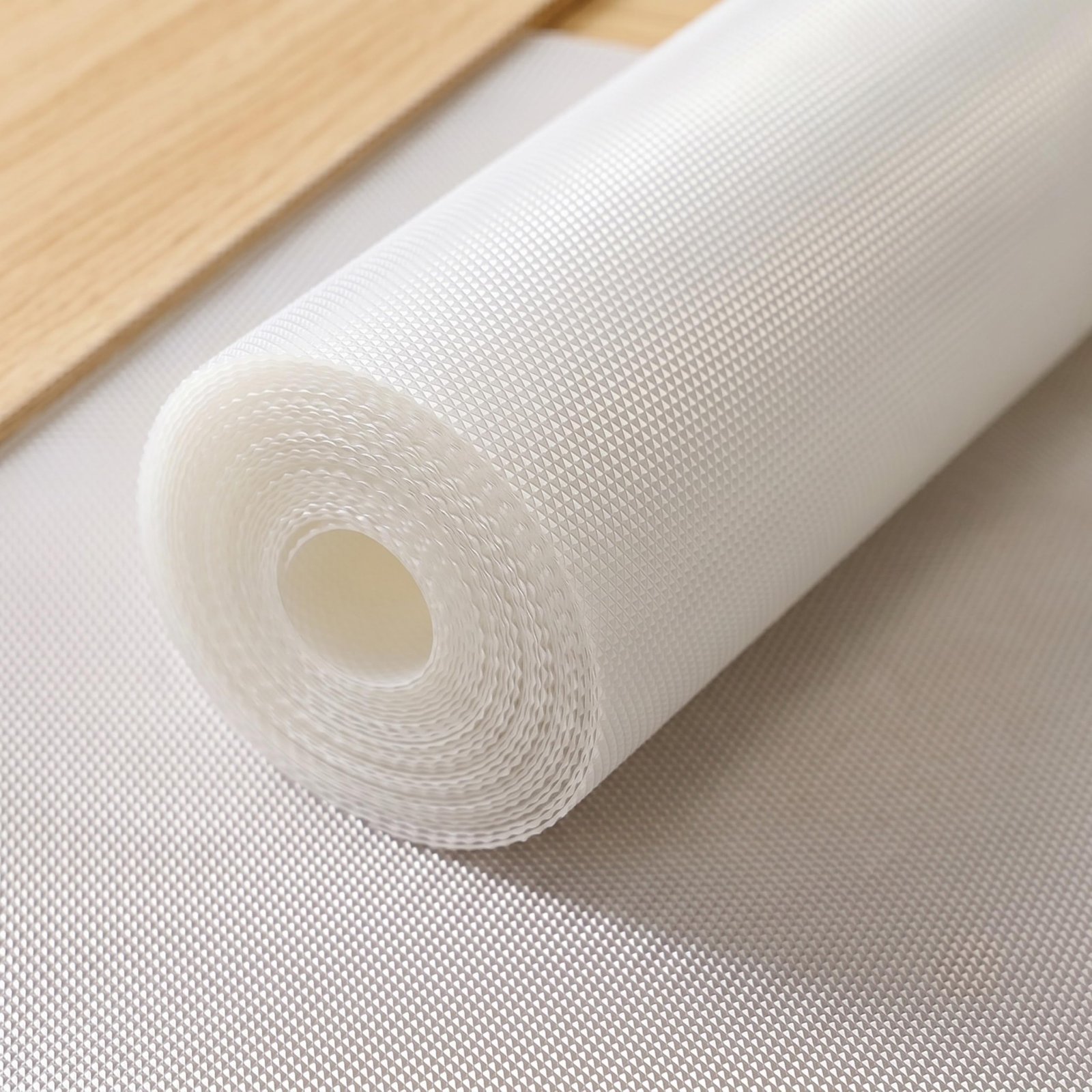 EASYHOME Multipurpose EVA Anti-Slip Mat (60cm x 10 Meter, Clear) – Waterproof, Washable Shelf Liner Roll Sheet for Kitchen, Bathroom, Drawers, Cabinets, Fridge & Table Mat