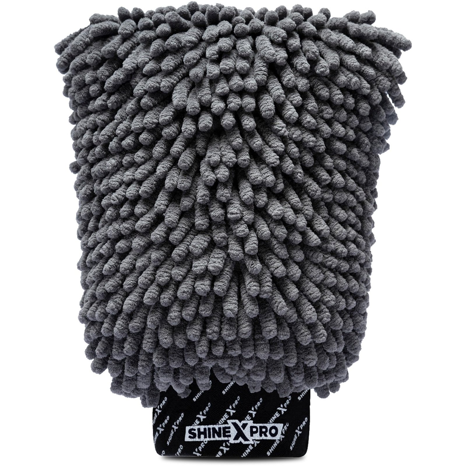 ShineXPro Chenille Microfiber Wash Mitt – Ultra Soft, Extra Plush, Dual Sided, Scratch Free and Super Absorbent Car Duster Gloves – Premium Car and Bike Washing Accessories