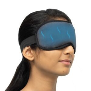 SandPuppy EyeFresh – Eye Mask With Cooling Gel (Pack of 2) | Eye Relaxing Mask with Cooling Gel for Men and Women | Ideal For Puffy Eyes And Dark Circles,Cooling Eyes, Dry Eyes,Pain Relief and Redness| Universal Fit with Adjustor | Antifreeze Gel Technology for Enhanced Eye Contact | Black | Gift for Women Men Mom Dad