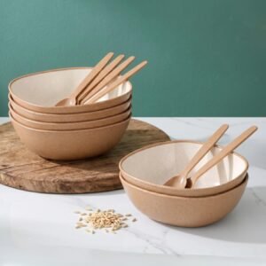 Earth-Friendly Multipurpose Bowls for Kitchen, 600 ml |Made with Rice Husk