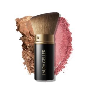 LAURA GELLER NEW YORK Retractable Kabuki Brush, Black Aluminum Handle