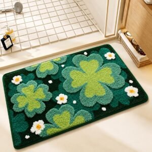 Roseate Birch Super Soft (40×60 cm) Microfiber 2000 GSM Bath Mat Super Absorbent Anti-Skid Door Mats for Home/Bathroom Mat/Bedroom/Kitchen/Floor Mat (Pack of 1)