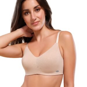 Enamor Women’s Everyday Cotton T-Shirt Bra – Non-Padded, Non-Wired, Full-Coverage, Pinch-Free, Ultra-Smoothing Design