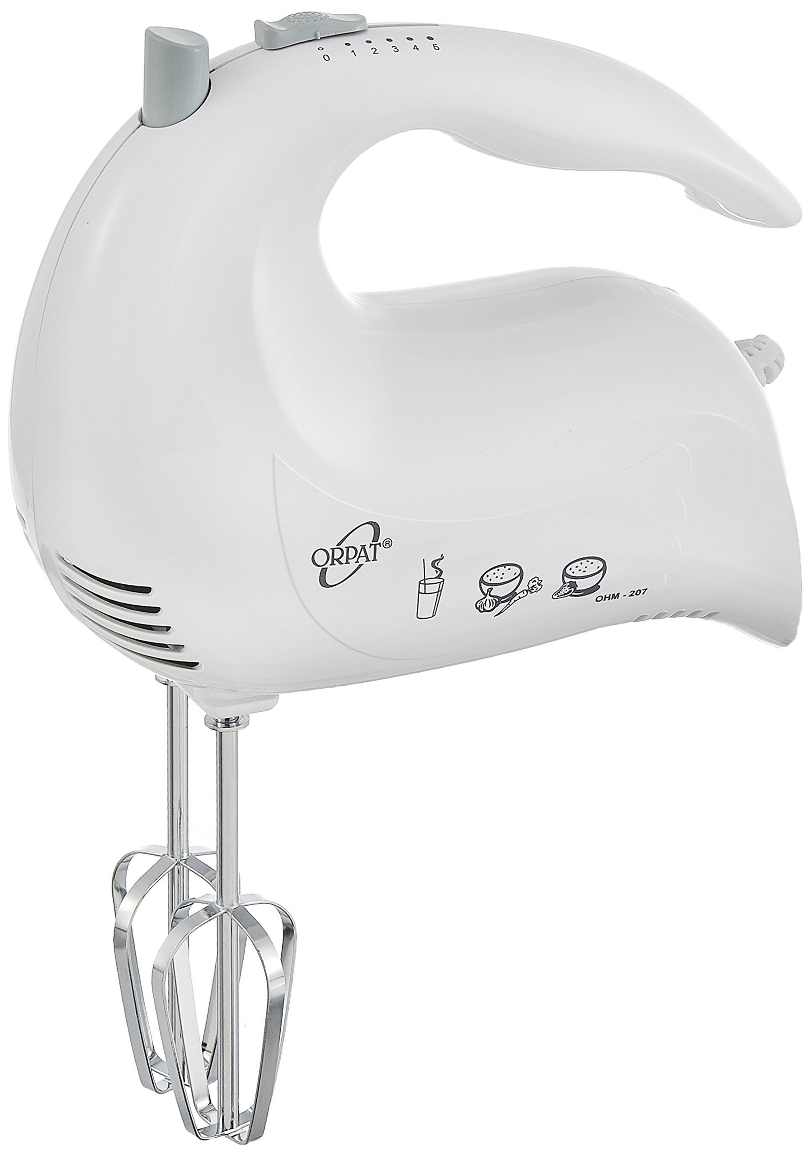 Orpat OHM-207 150-Watt Hand Mixer (White)