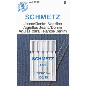 Euro-Notions 1712Jean & Denim Machine Needles-Size 16/100 5/Pkg