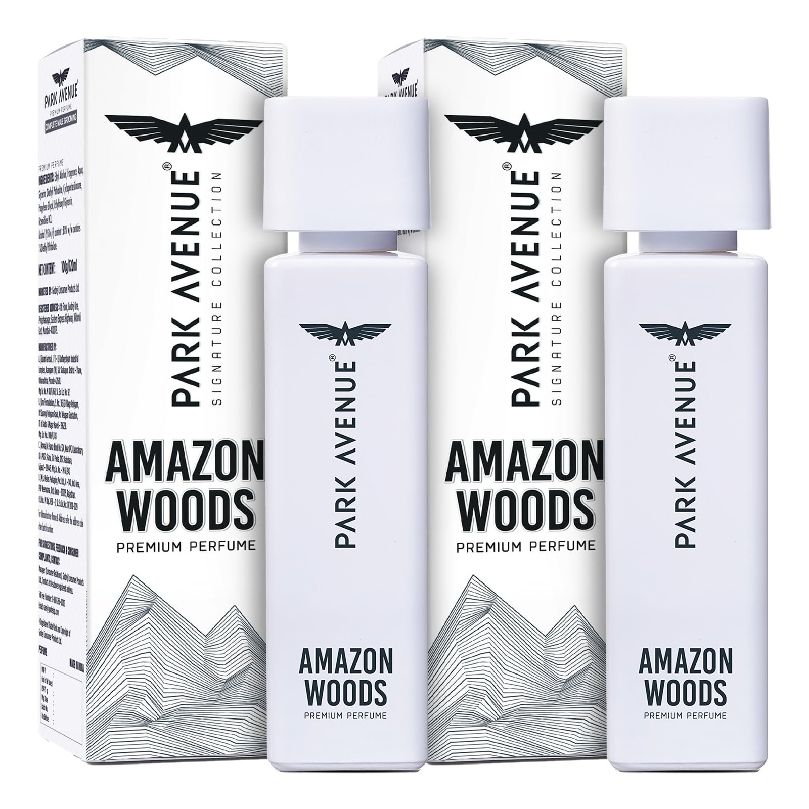 Park Avenue Voyage Signature Collection – Amazon Woods (120ml x 2) | Liquid Perfume For Men | Fresh Long-Lasting Aroma | Premium Perfume