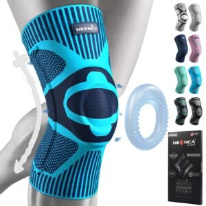 NEENCA Professional Knee Brace (Light Blue, L)