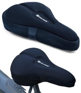 Advanced Gel Bicycle Saddle Seat Cushion Cover for Indoor Outdoor Cycling, Exercise Cycle – Soft and Washable, 100% Gel Material, Made in India (Advanced)