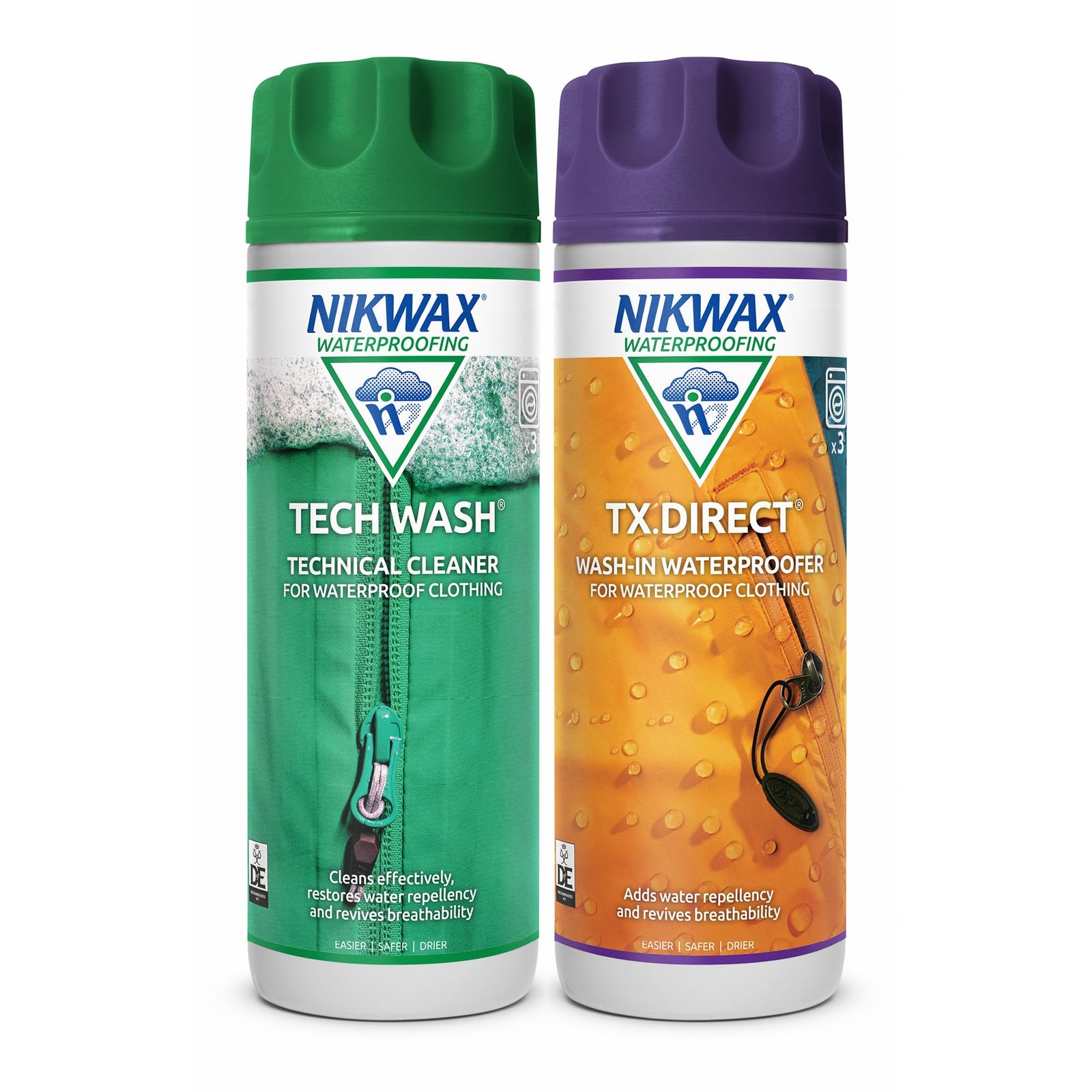 Nikwax Hardshell Clean/Waterproof -Two Pack