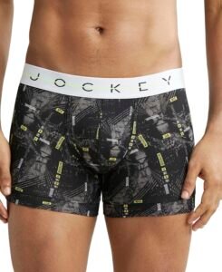 Jockey NY02 Men Super Combed Cotton Elastane Stretch Printed Trunk with Ultrasoft Waistband_(Prints May Vary)