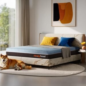 Sleepyhead Laxe Designed by Duroflex – Pincore Latex Mattress with BodyIQ Orthopedic Memory Foam |Medium Firm |10 Years Warranty |3 Zone Support |Washable Cover |6 Inch Queen Bed Mattress (72x60x6)