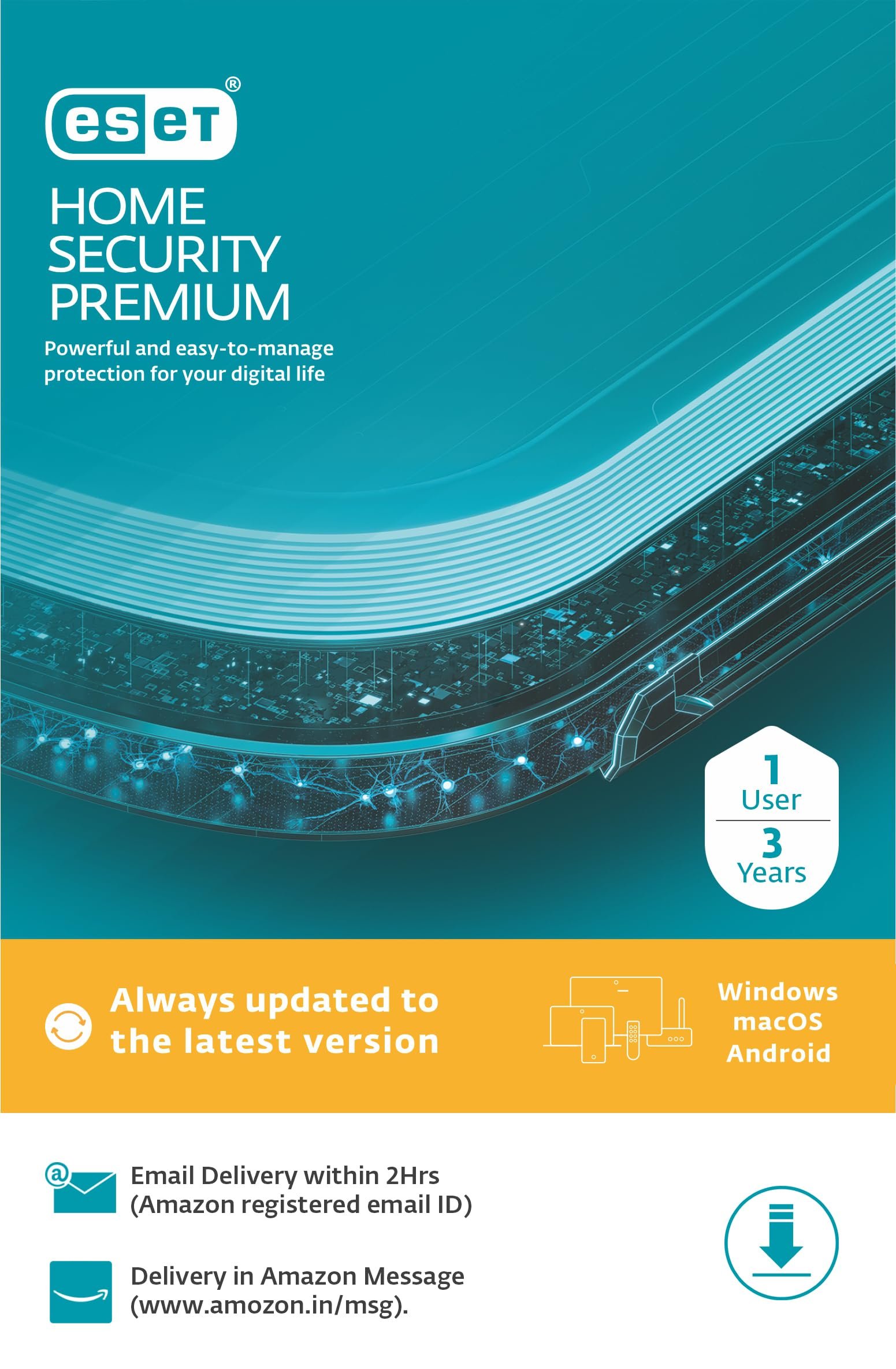ESET Smart Security Premium 1 User, 3 Year (Email Delivery in 2 Hours – No CD)