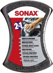 SONAX Multi Sponge 2-in-1 Car Wash Sponge | Premium Professional Detailing | High-Absorbent Washing Ergonomic Foam for Scratch-Free Paintwork, Glass, Trim & Stubborn Bug Removal | Art.No.428000