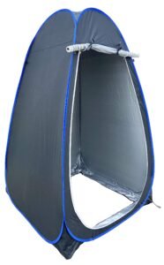 Homecute Foldable Portable Pop-Up Cloth Changing Tent Or Toilet Tent For Camping & Picnic- Black Length:120Cm/3.9 Ft X Width: 120Cm/3.9 Ft X Height:195Cm/6.3 Ft. (Big Size Black) – Polyester, 1 Person