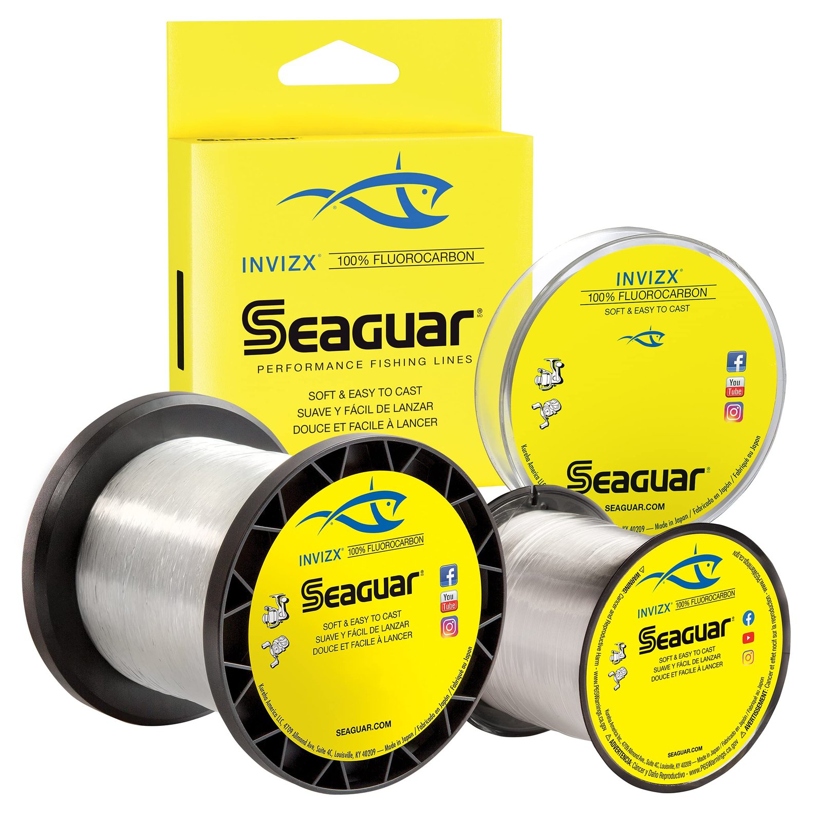 Seaguar Invizx 100% Fluorocarbon 200 Yard Fishing Line