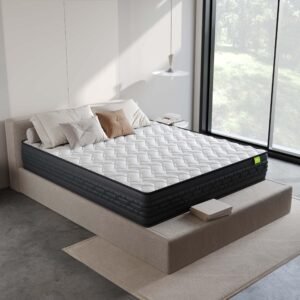 Wakeup India | Riserox Mattress | Luxe Comfort Pocket Spring | 10 Years Warranty | King Size 78x72x10 Inch Mattress | Medium Firm