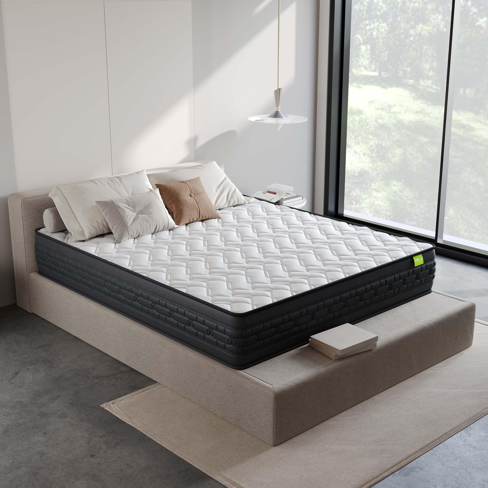 Wakeup India | Riserox Mattress | Luxe Comfort Pocket Spring | 10 Years Warranty | King Size 78x72x10 Inch Mattress | Medium Firm
