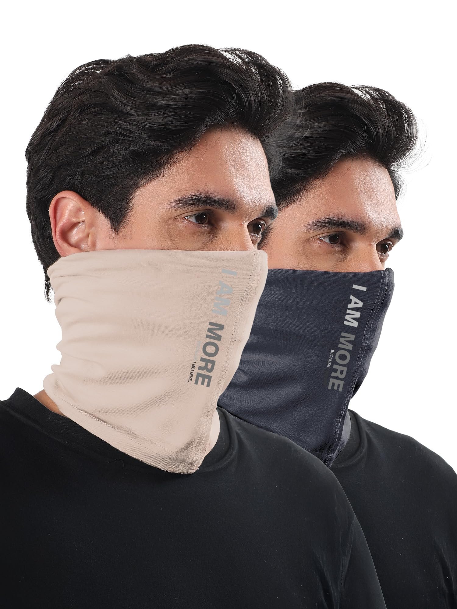 Freecultr Unisex Bamboo Bandana, Anti Microbial Super Soft & Comfort Fit, Breathable Multipurpose Headband, Face Mask for Dust Protection D2 Printed-100% Try On Guarantee – Made in India