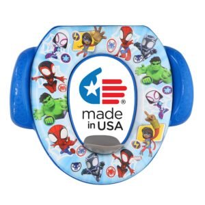 Ginsey Spidey and His Amazing Friends “Team Up” Soft Potty Seat and Potty Training Seat – Soft Cushion, Baby Potty Training, Safe, Easy to Clean