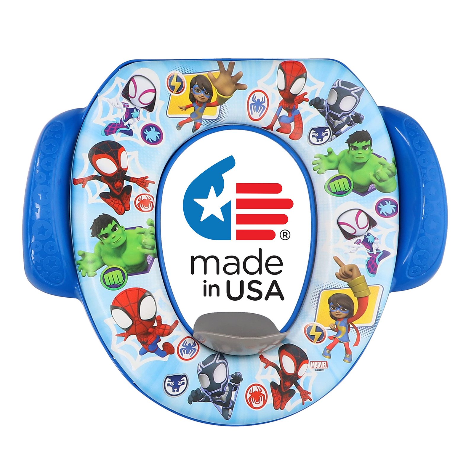 Ginsey Spidey and His Amazing Friends “Team Up” Soft Potty Seat and Potty Training Seat – Soft Cushion, Baby Potty Training, Safe, Easy to Clean