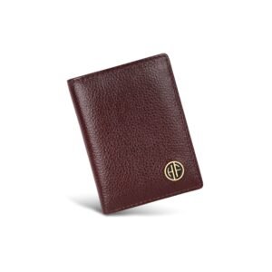 HAMMONDS FLYCATCHER Genuine Leather Card Holder Wallet for Man & Women, RFID Protected ATM/Credit Card Holder Wallet for Men with 6 Slots and 1 Currency Slot, Gift for Men – Brown
