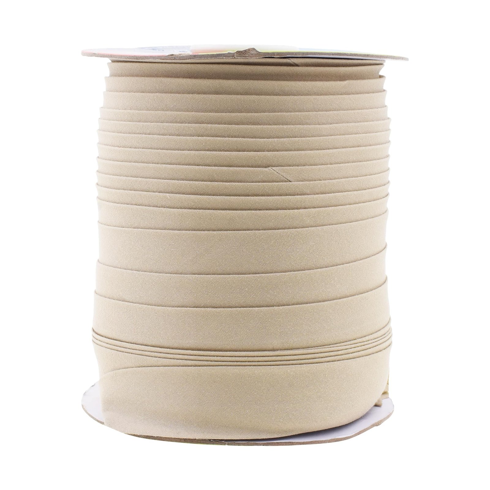 Mandala Crafts Double Fold Bias Tape for Sewing – 55 Yds Beige Bias Tape Double Fold 1 Inch Hem Quilt Binding Beige Seam Binding Tape – Fabric Piping Bias Binding Tape