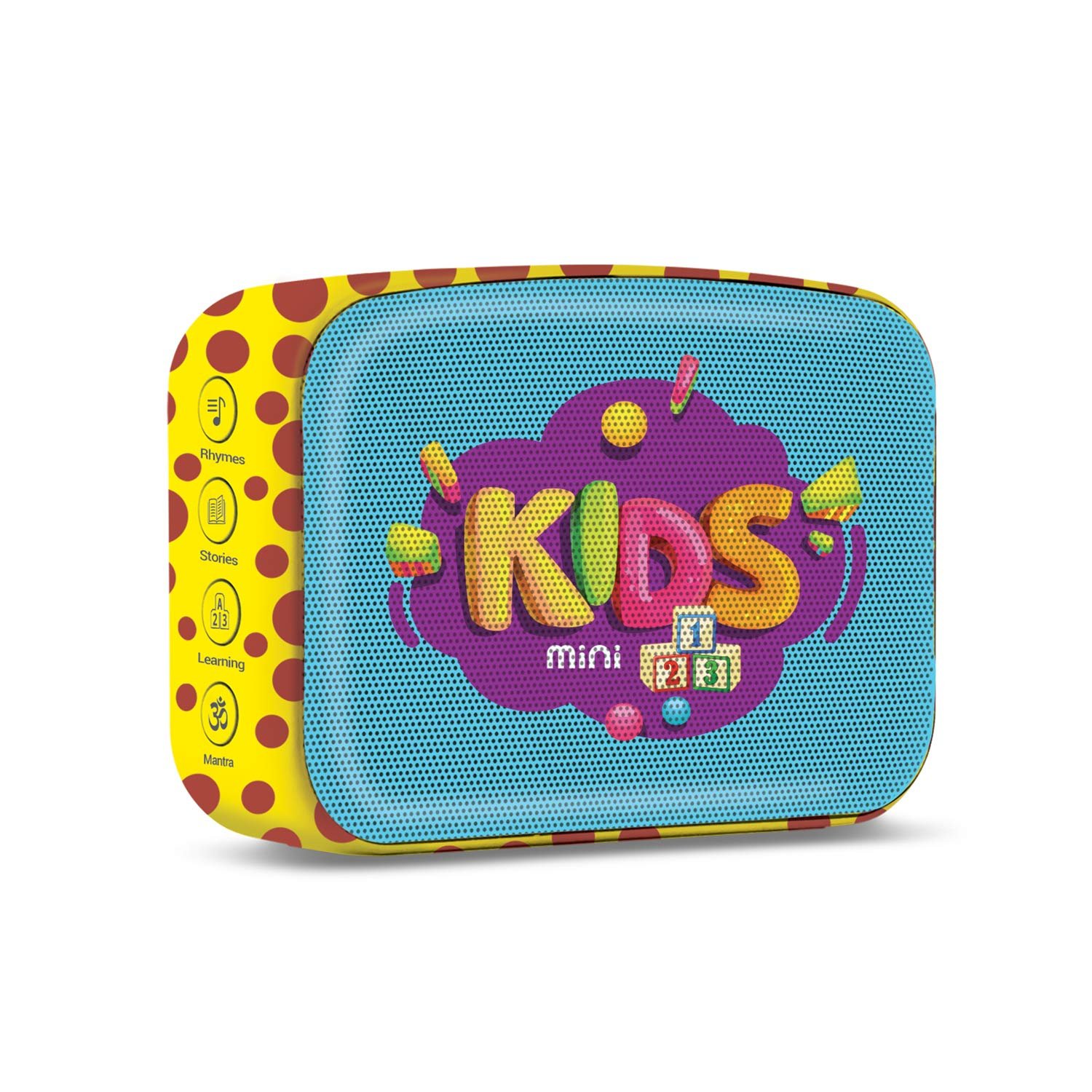 Saregama Carvaan Mini Kids – Pre-Loaded with Stories, Rhymes, Learnings, Mantras with Bluetooth/USB/Aux in-Out