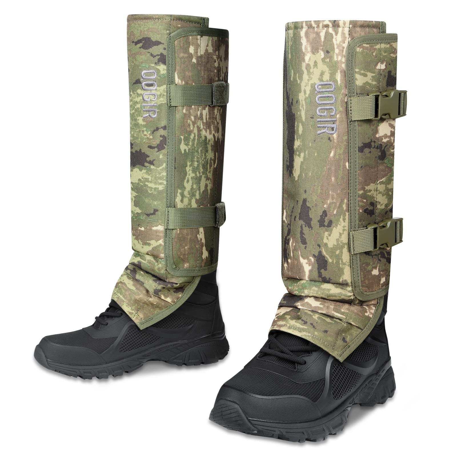 QOGIR Snake Gaiters for Hunting: Durable Snake Guards, Snake Gaiter Leggings for Men & Women, Snake Bite Protection for Lower Legs, Snake Proof Gaiters with Adjustable Size