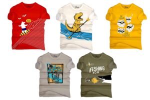 JUGULAR Baby Boys Cotton Regular Fit Baby T-Shirt (Pack Of 5)