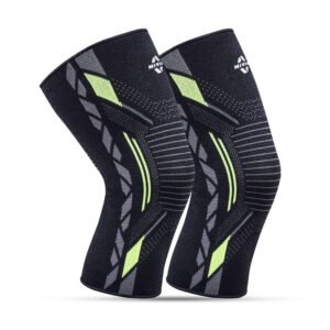 Nivia Knitted Knee Support, for Men, for Gym, Knee Sleeves, Knee Braces Pair for Sports & Workout, Knee Cap, Knee Compression Knee Supporter for Exercise, Running, Cycling