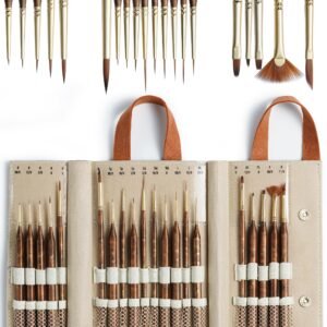 ARTIFY 20pcs Miniature Detail Paint Brushes Set for Models Art