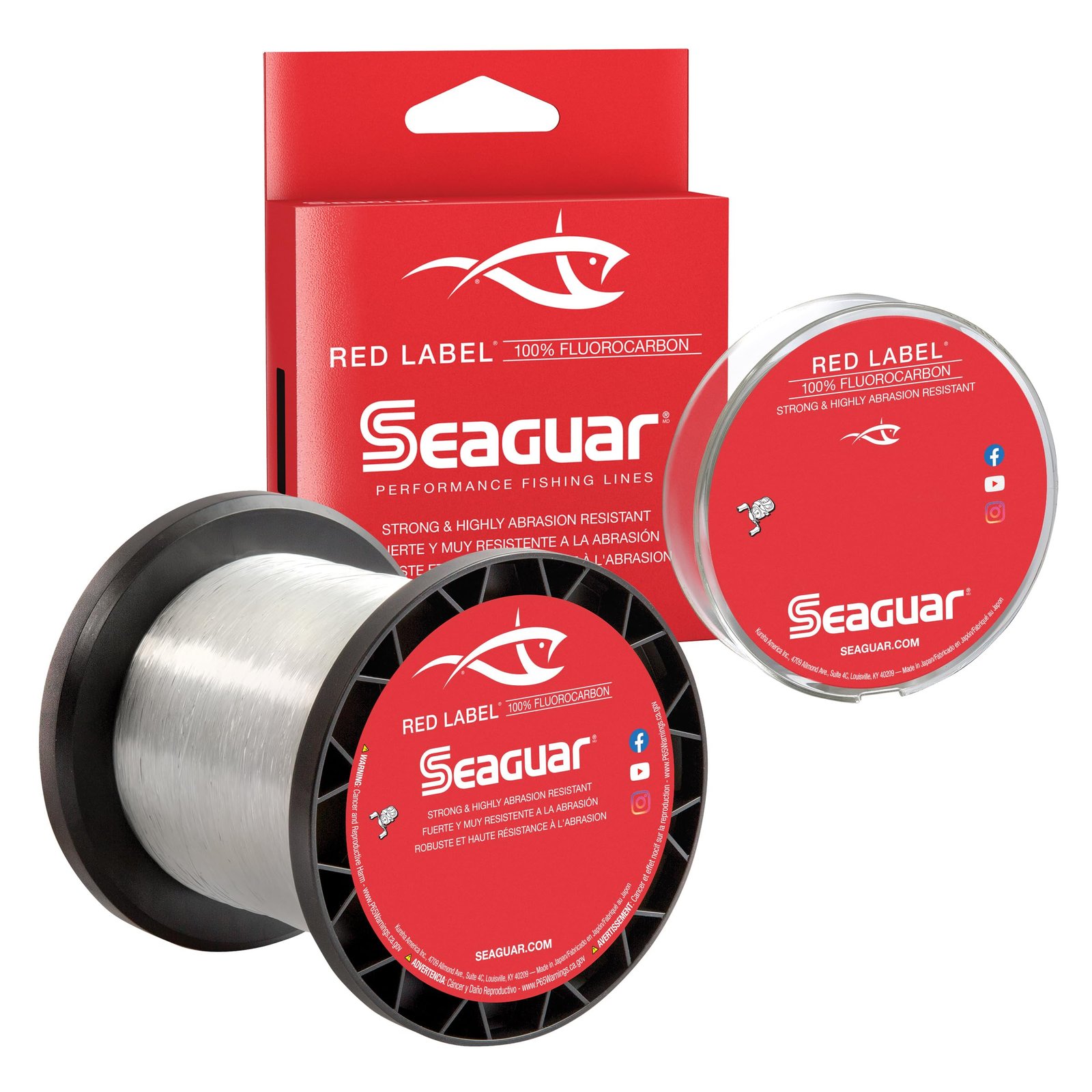 Seaguar Red Label 100% Fluorocarbon 200 Yard Fishing Line