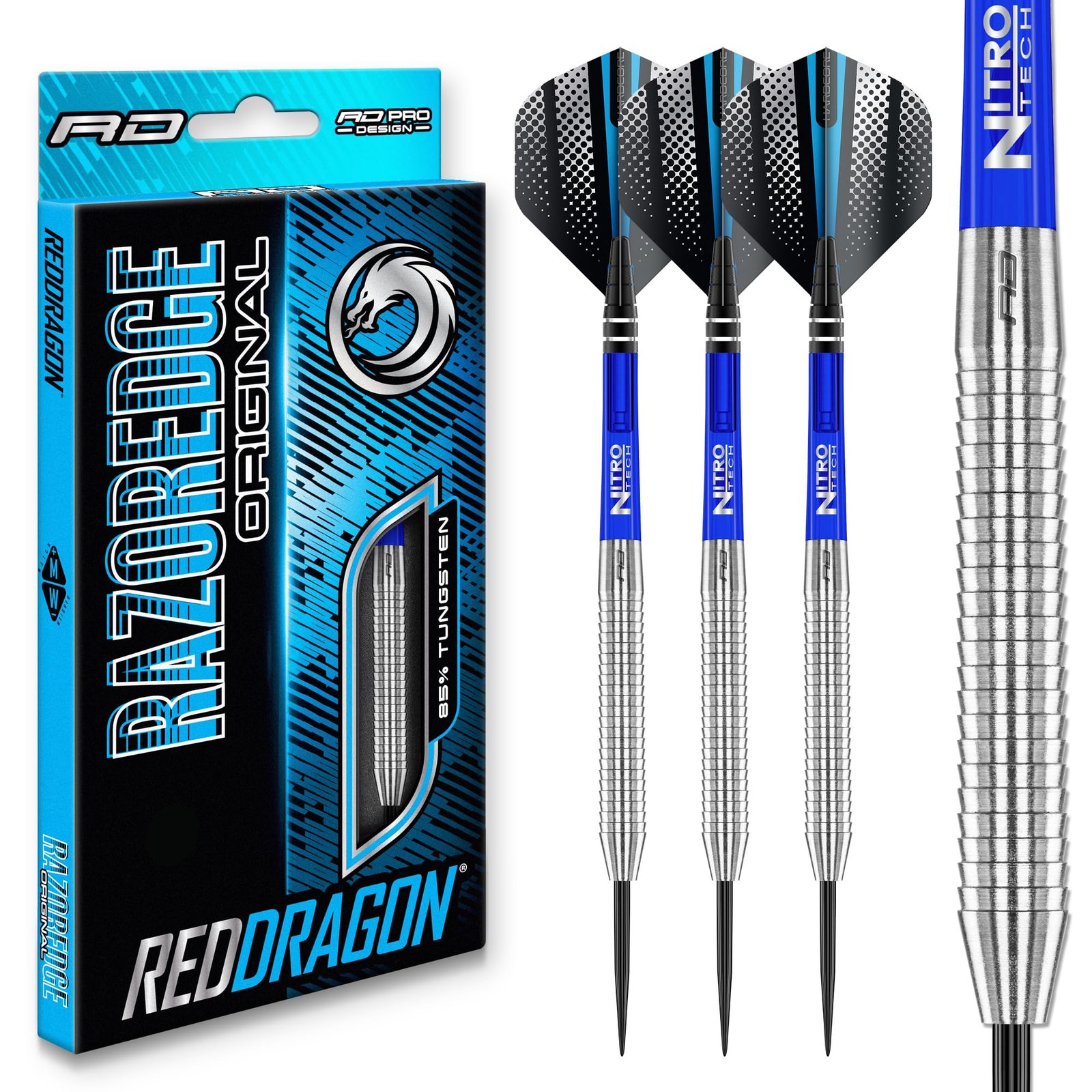 Razor Edge Tungsten Darts 20g to 33g with Flights and Stems