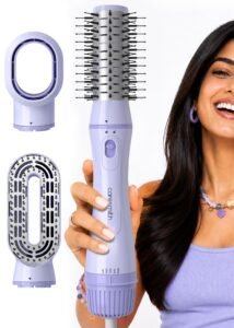 Caresmith Bloom 3 in 1 Hot Air Brush for Hair| Hair Dryer, Volumizer Brush & Hair Straightening Brush | 4 Mode Settings |Multiple Hair Styling Tools in One| Blow Dryer For Women|Hot Hair Brush|1200W Power, Ceramic-Coated, 360° Airflow