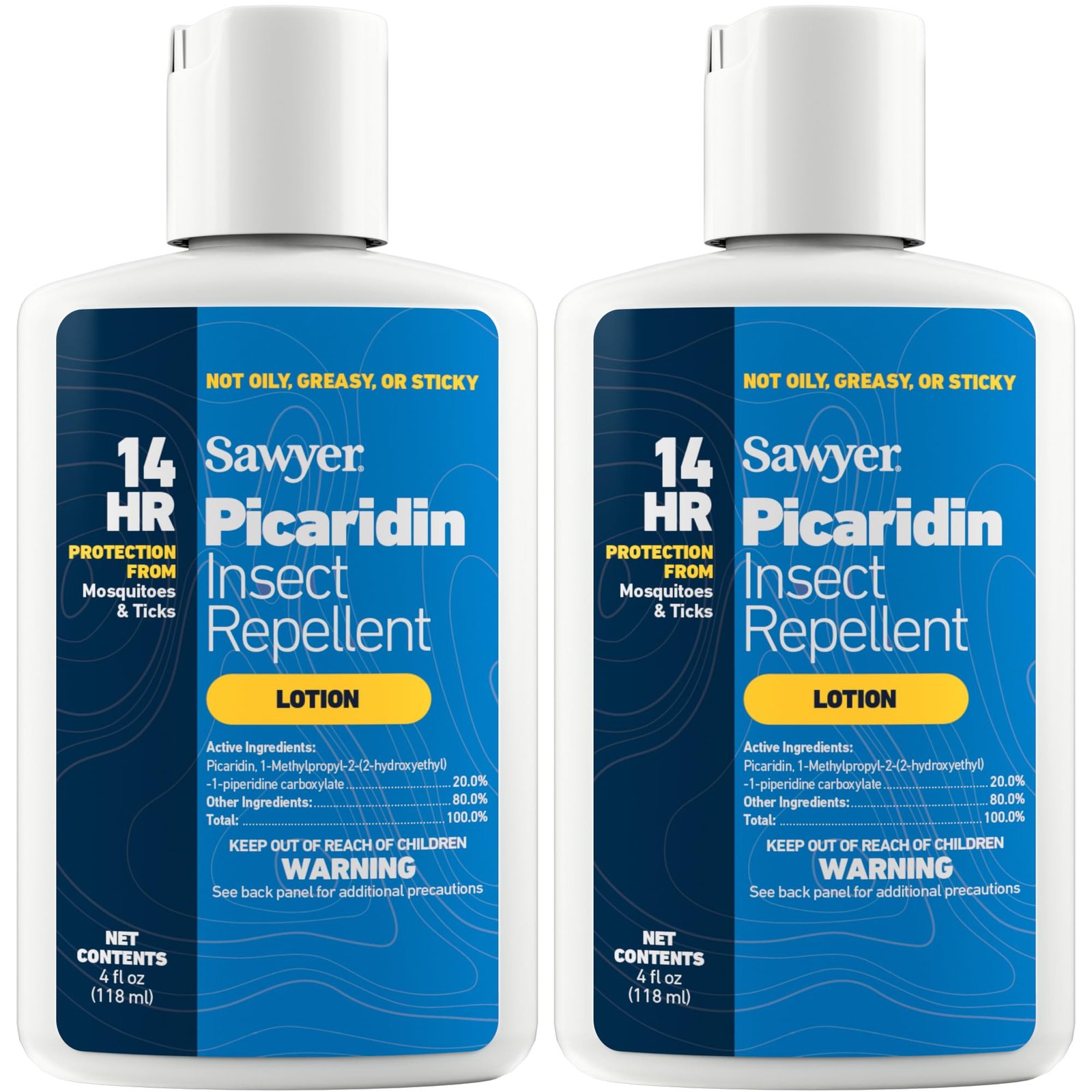 Sawyer Products Premium Insect Repellent with 20 Picaridin Lotion 4-Ounce 2 Pack