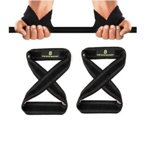 Figure-8 Weight Lifting Straps – Neoprene Padded Wrist Support for Deadlifts & Gym Workout – Heavy Duty Non-Slip Lifting Grip for Men & Women (Figure-8)