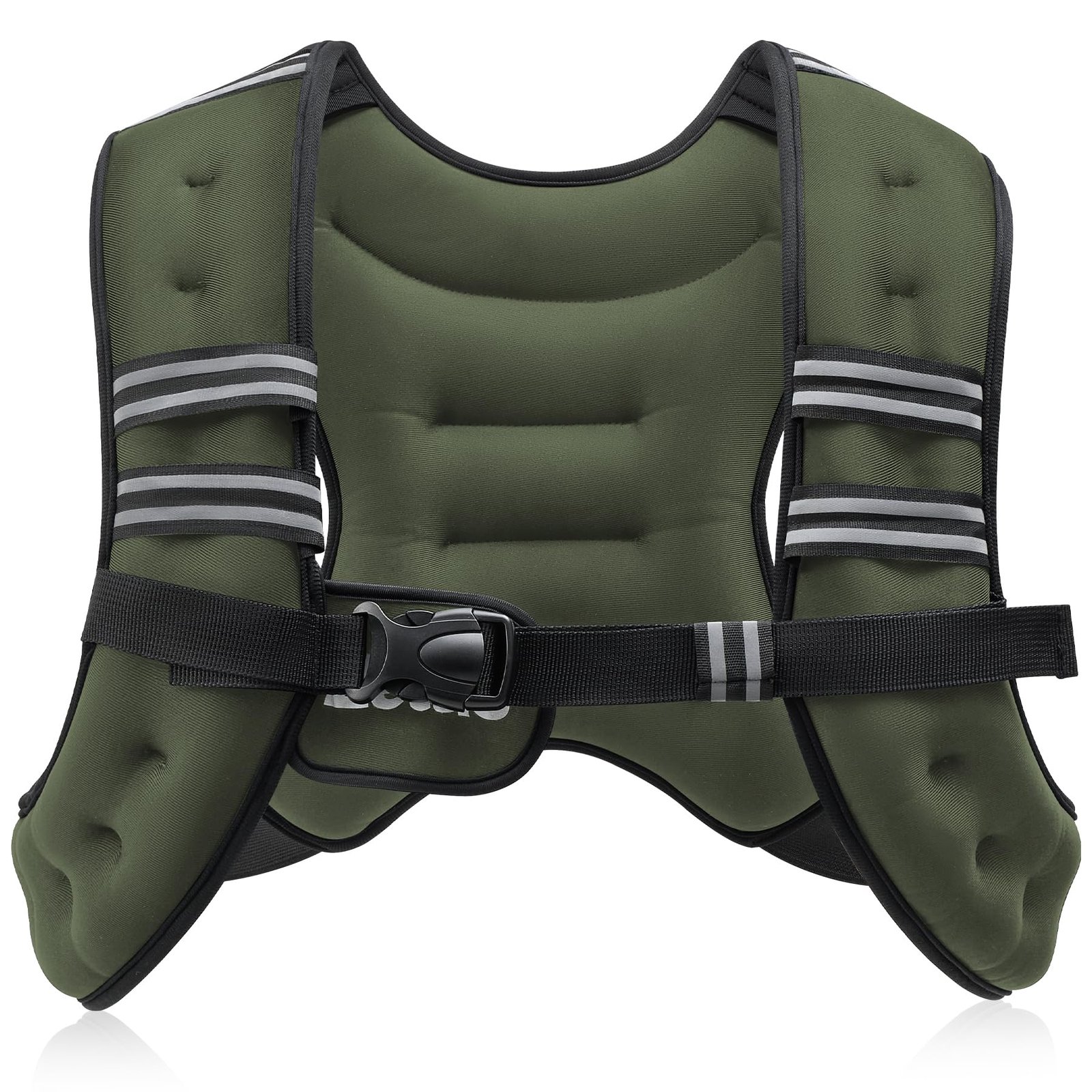 ZELUS Weighted Vest 20lbs./ 12lbs. Weight Vest with Reflective Stripe for Workout, Strength Training, Running, Fitness, Muscle Building, Weight Loss, Weightlifting