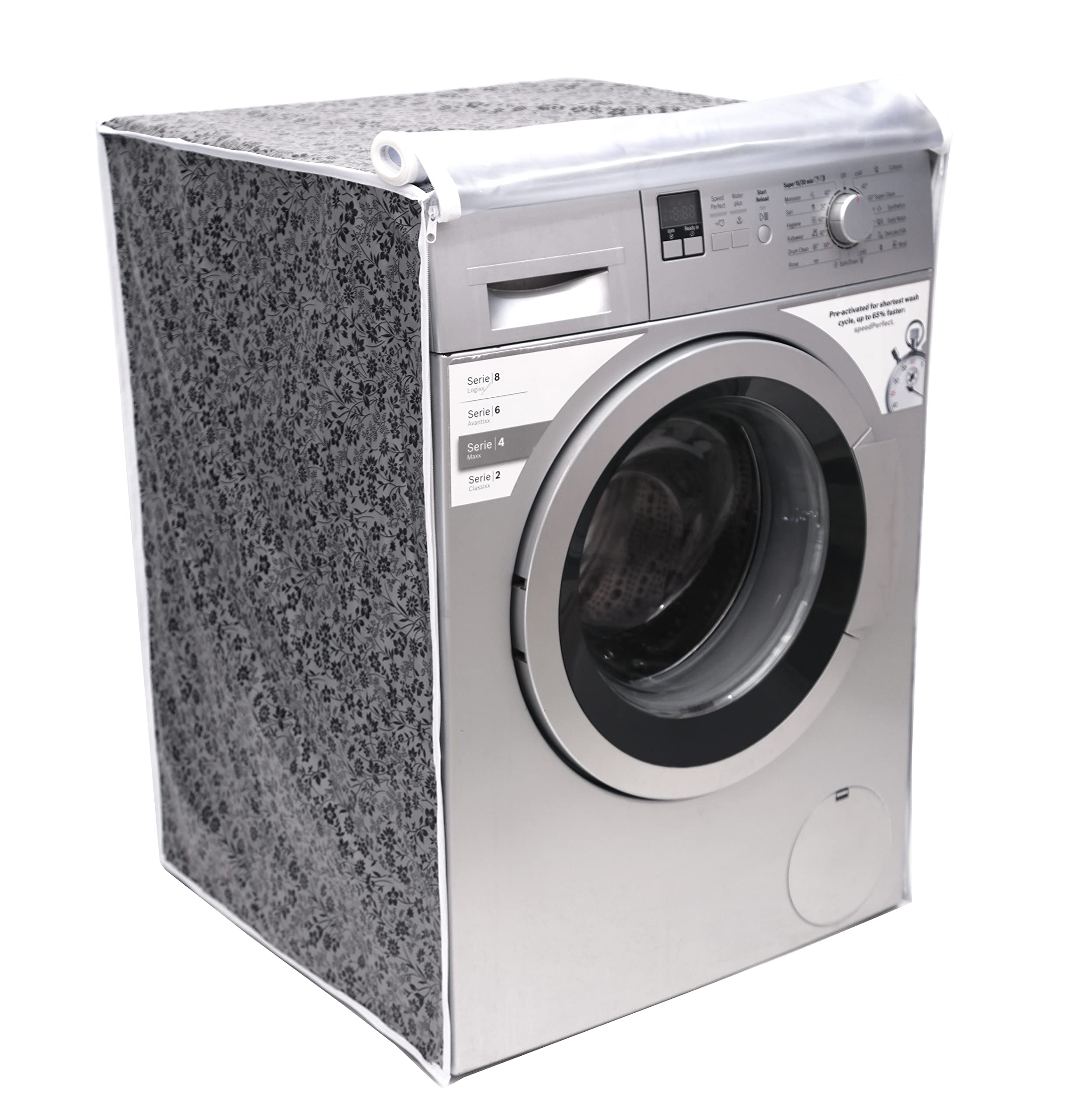 ELITE PRODUCTS Fabric Front Load Washing Machine Cover Suitable for Bosch Front Load Washing Machines (6.5Kg, 7Kg, 7.5Kg, 8Kg, 8.5Kg, 9Kg, 10Kg)